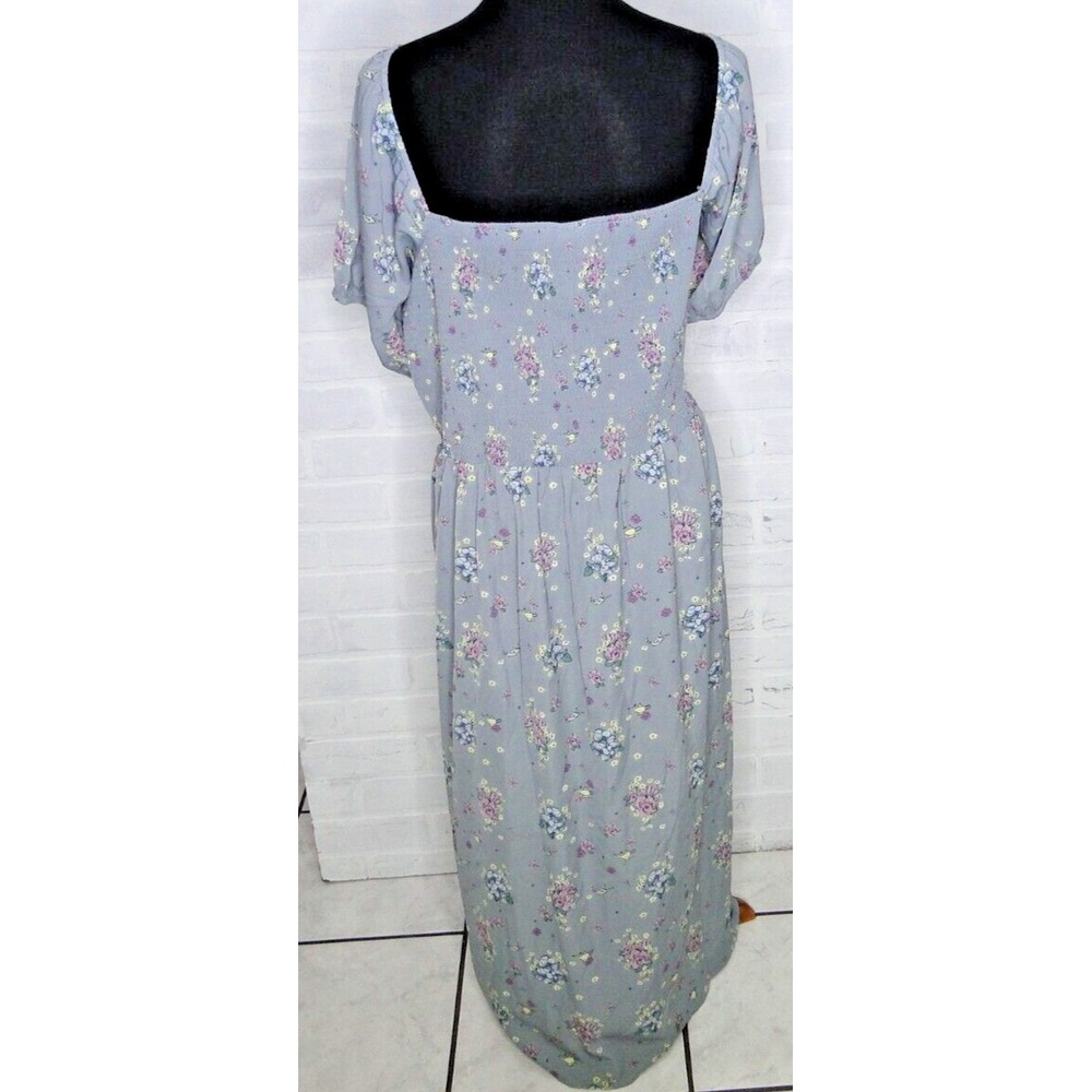 Disney Jasmine‎ Aladdin Gray Dress Princess Cottagecore Size 3X Smocked New